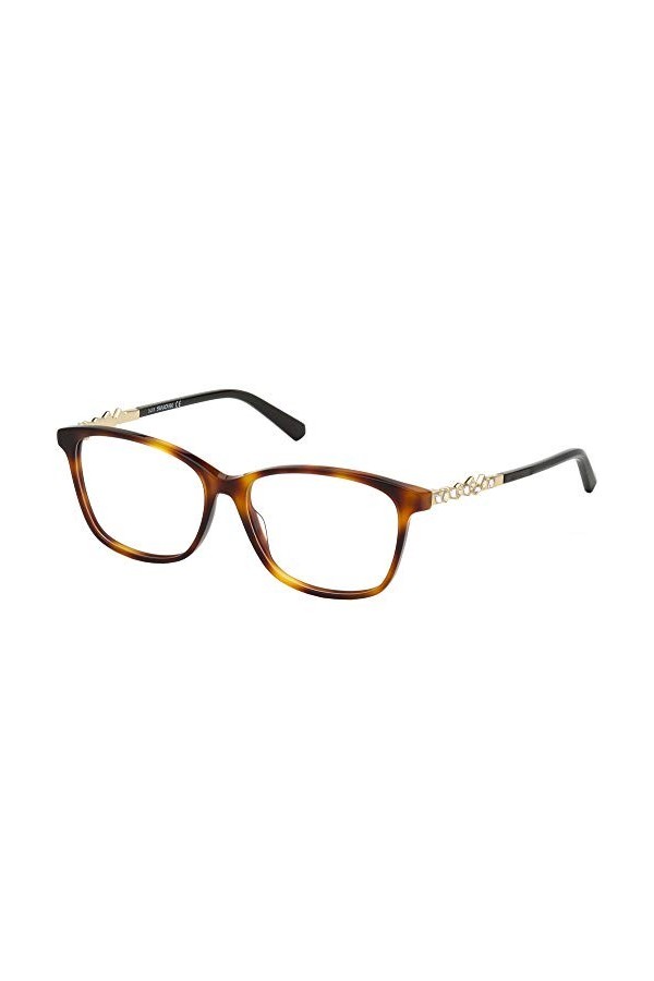Swarovski SK5371 Lunettes de Soleil, Dark Havana, 54 Femme