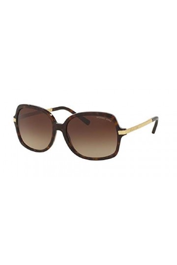 Michael Kors MK2024 ADRIANNA II Square 310613 57M Dark Tortoise/Brown Gradient Sunglasses For Women +FREE Complimentary Eyewe