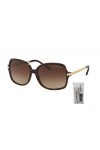 Michael Kors MK2024 ADRIANNA II Square 310613 57M Dark Tortoise/Brown Gradient Sunglasses For Women +FREE Complimentary Eyewe