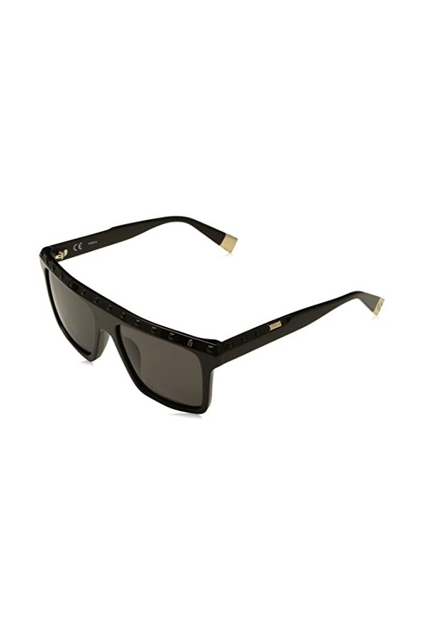 Furla SFU535 Sunglasses, Nero LUCIDO, 54 Unisex