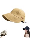 MAIMiao Chapeau de Protection UV sans Maquillage,Chapeau de Soleil pour Femmes,Chapeau de Soleil UPF50+ pour Femmes A-2pcs 