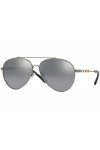 BURBERRY 0BE3092Q 101482 60 Montures de Lunettes, Gris Matte Gunmetal/Polargreymirrorgradsilver , Femme