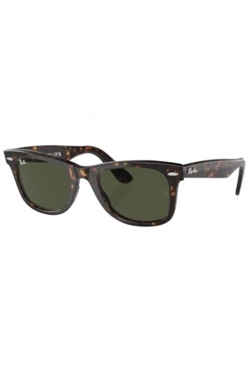 RayBan Wayfarer RB2140 902 50 Tortoise/vert cristal, Tortue/vert classique G-15, 50 cm