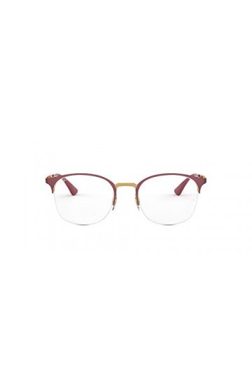 Ray-Ban 0rx 6422 3007 49 Lunettes de Soleil, Or Pink Gold on Top Matte Bordeaux , Femme