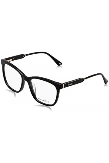 Nina Ricci Vnr313 Lunettes de Soleil, Noir Brillant, 52 Femme