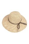 Chapeau de Paille Femmes Pliable Bohême Été Femmes Chapeau de Plage Bord Doux Respirant Grande Largeur Cap pour Voyage Vacanc