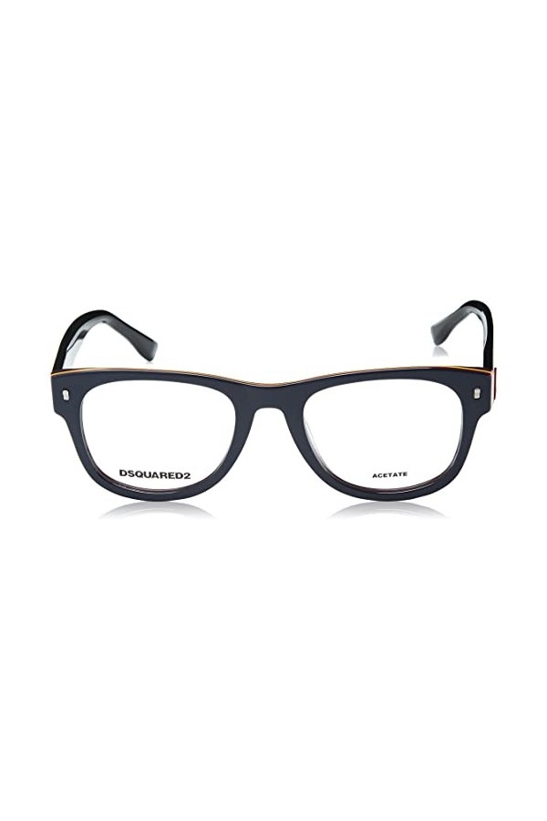 DSQUARED2 D2 0048 Lunettes, Blue Black, 51 pour homme, Bleu, noir