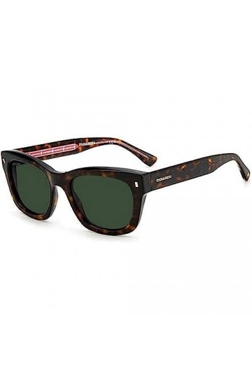 DSquared D2 0012/S Lunettes de Soleil, 086/Qt Havana, 52 Mixte