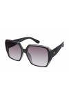 MARTHA STEWART Ms123 Mod Lunettes de soleil carrées de protection UV pour femme Cadeaux intemporels 64 mm, Noir, 64 mm