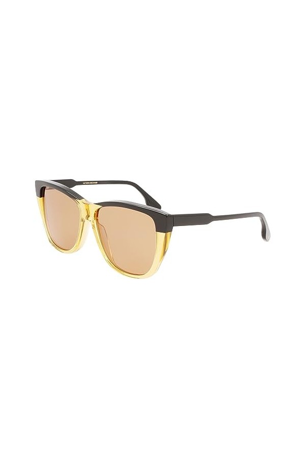 Victoria Beckham Vb639s Sunglasses, 006 Black Champagne, 57 Unisex