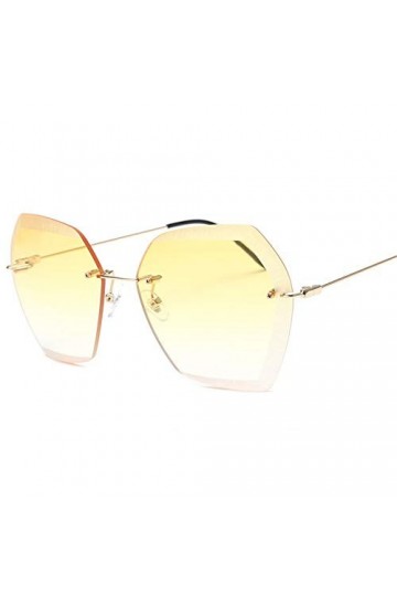 NIFG Rétro Personnalité Lunettes de soleil Simple Wild Summer Vacation Lunettes de soleil pour femme, D