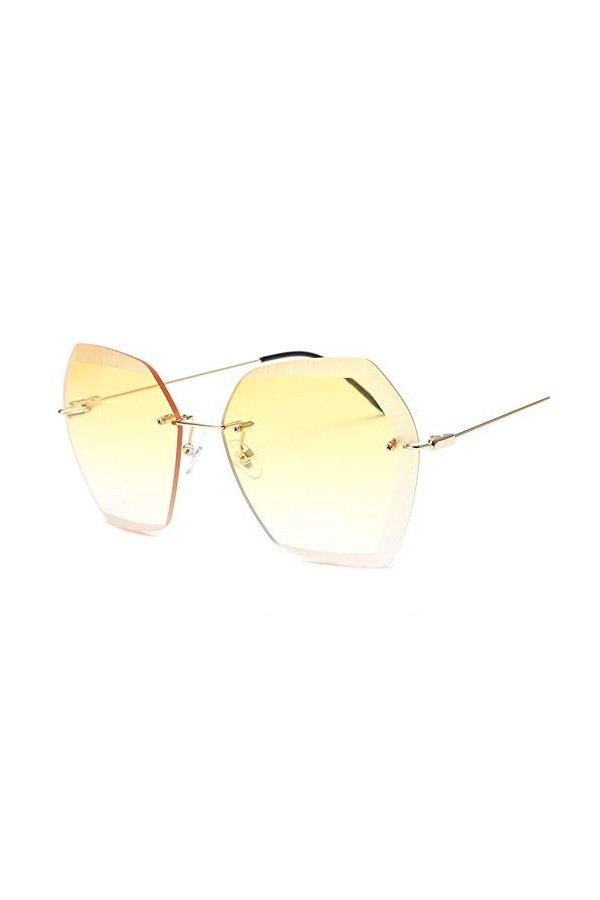 NIFG Rétro Personnalité Lunettes de soleil Simple Wild Summer Vacation Lunettes de soleil pour femme, D