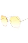 NIFG Rétro Personnalité Lunettes de soleil Simple Wild Summer Vacation Lunettes de soleil pour femme, D