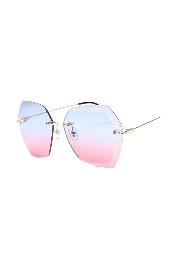 NIFG Rétro Personnalité Lunettes de soleil Simple Wild Summer Vacation Lunettes de soleil pour femme, D