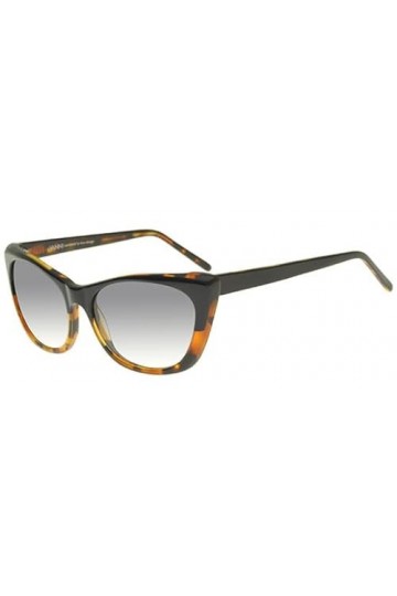VANNI Lunettes de Soleil RE-EDITION VS1890 Shiny Black Havana/Grey Shaded 56/15/140 femme