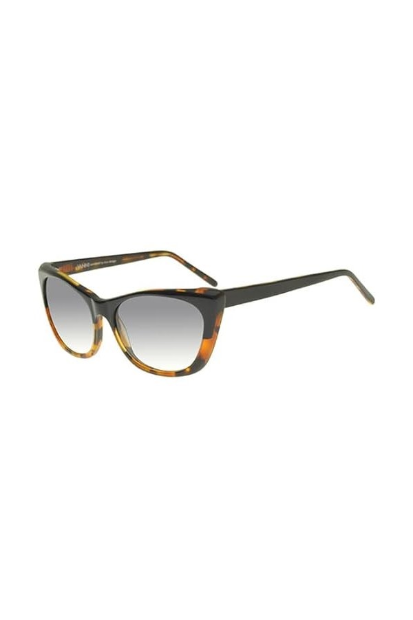VANNI Lunettes de Soleil RE-EDITION VS1890 Shiny Black Havana/Grey Shaded 56/15/140 femme