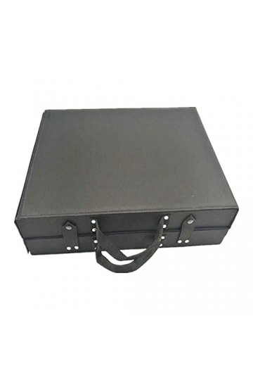 LNCHJUN Vitrine de Lunettes de Soleil PVC Couvercle Transparent Portable 32 Paires de Lunettes de Soleil STALLES STALLES Verr