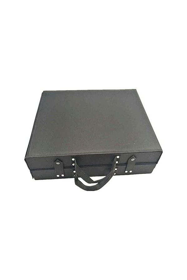 LNCHJUN Vitrine de Lunettes de Soleil PVC Couvercle Transparent Portable 32 Paires de Lunettes de Soleil STALLES STALLES Verr