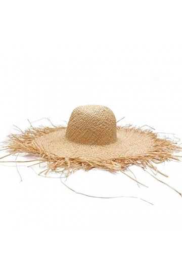 MeiLiu Chapeaux de Soleil pour Femmes, Chapeaux de Paille tissés en Paille de Raphia, Chapeaux de Paille de Plage de Ballon d