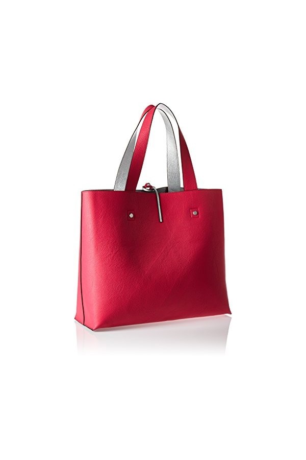Calvin Klein STEF Reversible Tote, Sac Femme, Rose Bright Rose , 18x34x29 cm b x h x t 