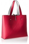 Calvin Klein STEF Reversible Tote, Sac Femme, Rose Bright Rose , 18x34x29 cm b x h x t 