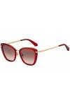 kate spade new york Thelma/G/S Sunglasses, Red, 53mm Unisex