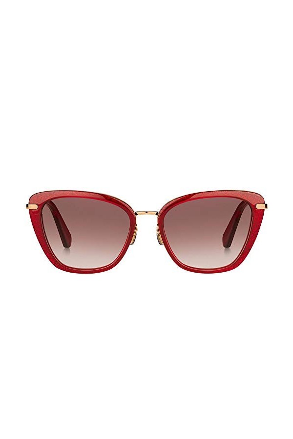 kate spade new york Thelma/G/S Sunglasses, Red, 53mm Unisex