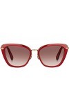 kate spade new york Thelma/G/S Sunglasses, Red, 53mm Unisex