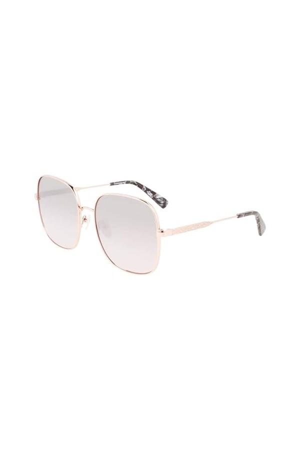 LONGCHAMP LO159S, Lunettes de soleil Femme, ROSE GOLD/GRADIENT SMOKE FLASH, 59