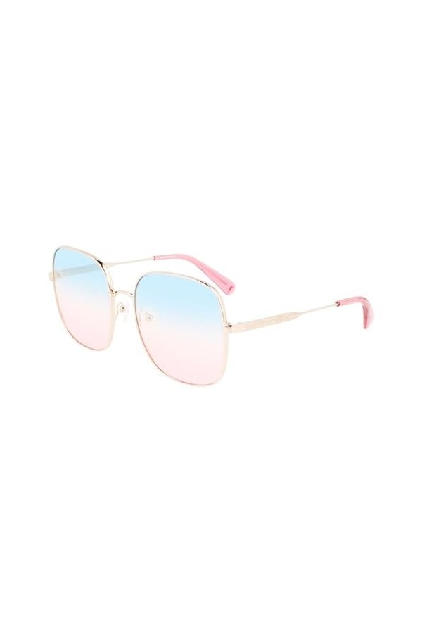 LONGCHAMP LO159S, Lunettes de soleil Femme, ROSE GOLD/GRADIENT SMOKE FLASH, 59