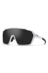 SMITH Lunettes de Soleil SHIFT MAG Matte White/Chromapop Black 99/1/125 unisexe