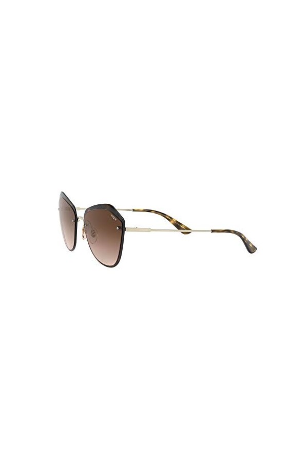 Vogue Eyewear 0vo4159s Lunettes de Soleil, Pale Gold/Dark Havana 848/13 , 55 Mixte