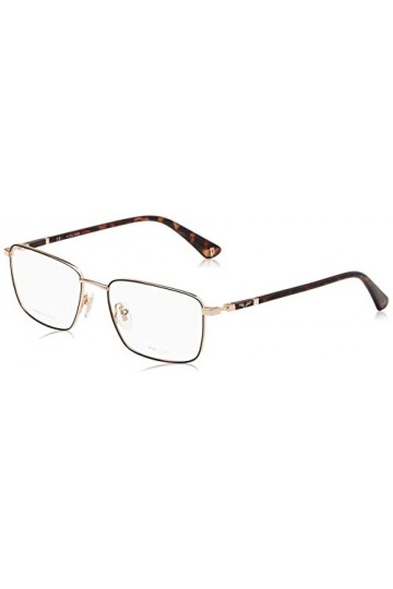 Police VPLE97N Sunglasses, Shiny Rose Gold with Havana Parts, 56 Unisex