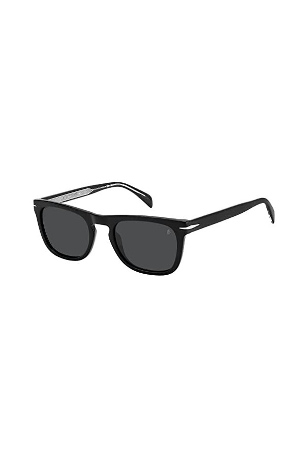 David Beckham DB 7077/s Sunglasses, BSC/IR Black Silver, 53 Unisex