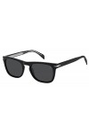 David Beckham DB 7077/s Sunglasses, BSC/IR Black Silver, 53 Unisex