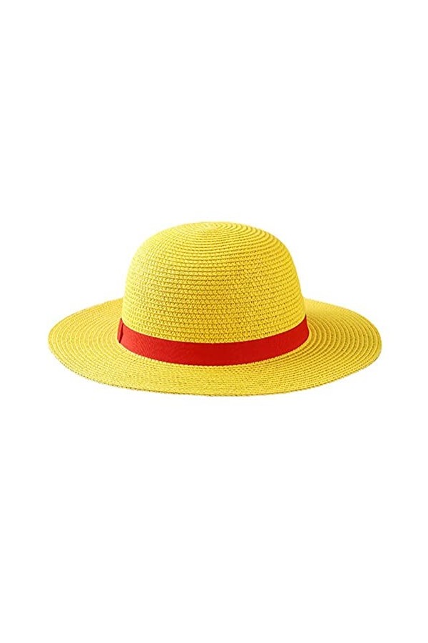 Tixiyu Luffy Chapeau de paille multifonctionnel Anime Cartoon Character Sunscreen Hat Summer UV Protection Summer Chapeaux d