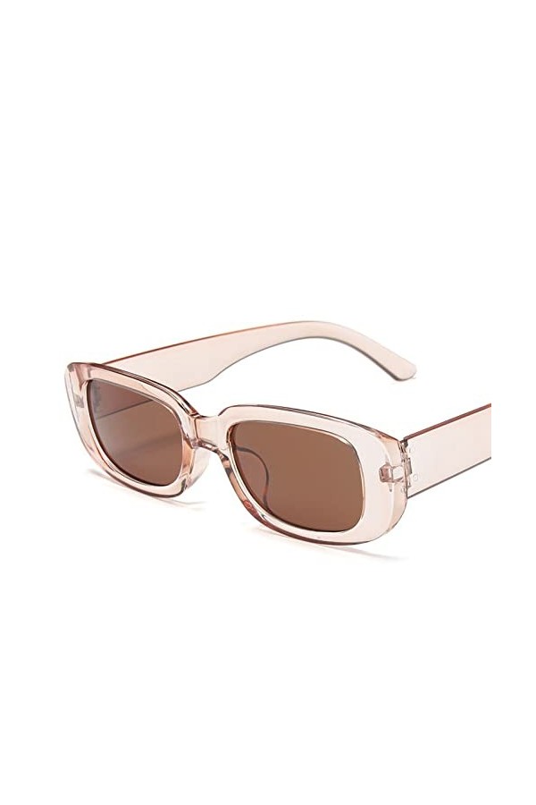 DieffematicTYJ Lunette De Soleil Lunettes de Soleil Square Retro Classic Femmes Marque Vintage Voyage Petit Rectangle Sun Lun