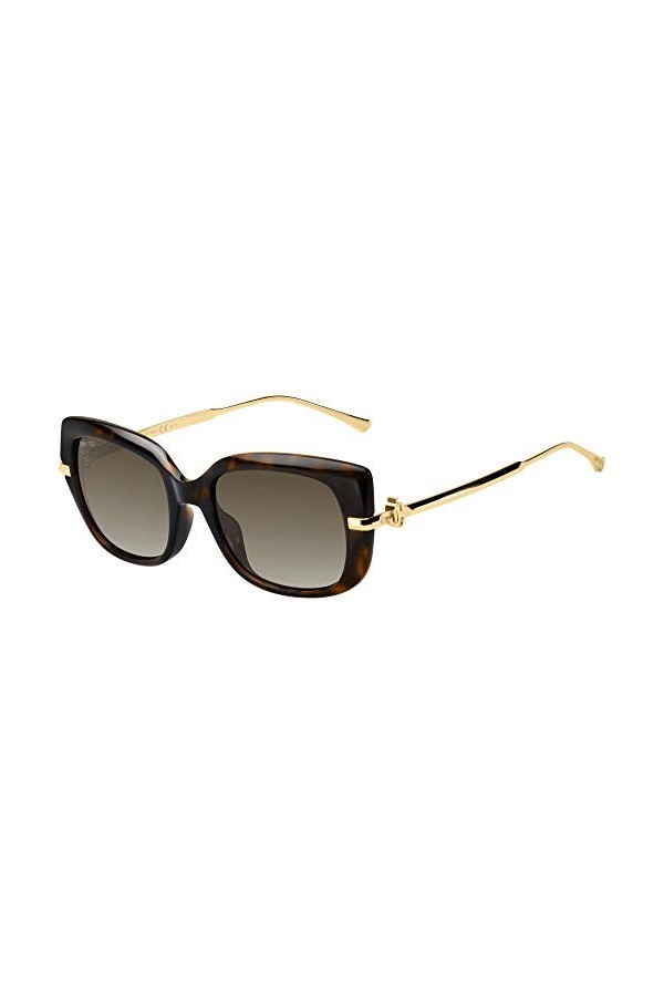 Jimmy Choo Lunettes de Soleil ORLA/G/S Dark Havana/Brown Shaded 54/20/135 femme
