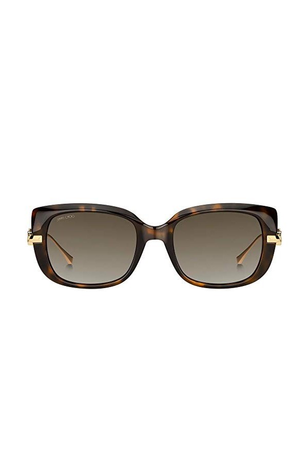 Jimmy Choo Lunettes de Soleil ORLA/G/S Dark Havana/Brown Shaded 54/20/135 femme