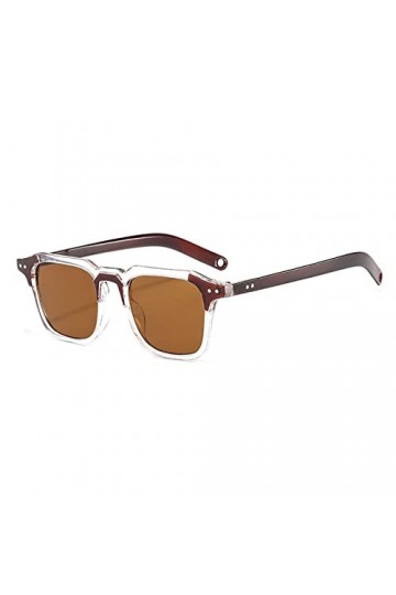 DieffematicTYJ Lunette De Soleil Lunettes de Soleil carrées de Mode Personnalité Couleur Transparent Polygon Lunettes de Sole