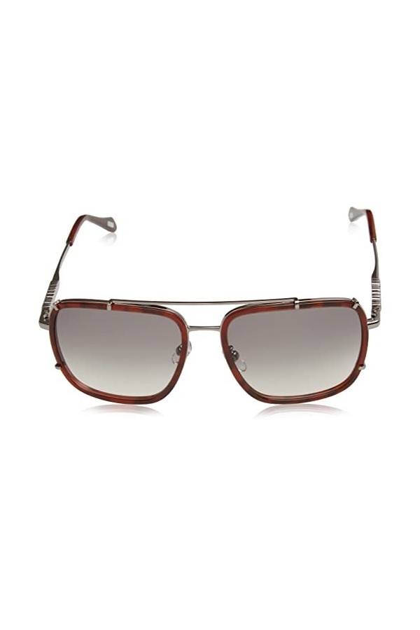 Just Cavalli Mixte SJC030V Lunettes de Soleil, Shiny Red Havana, 58