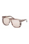MaxMara Eileen Lunettes de Soleil, Noir Brillant, 60/15/135 Femme