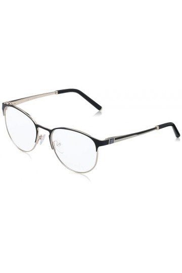 Escada Vesd26 Lunettes de Soleil, Or Rose Brillant avec Parties Noires, 52 Femme