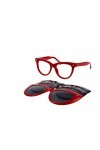 Hally & Son HS805V07 Lunettes de Soleil, Red, 50 Femme