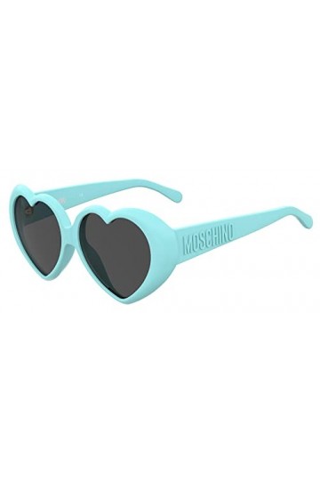 MOSCHINO Lunettes de Soleil MOS128/S Azure/Grey 57/14/135 femme