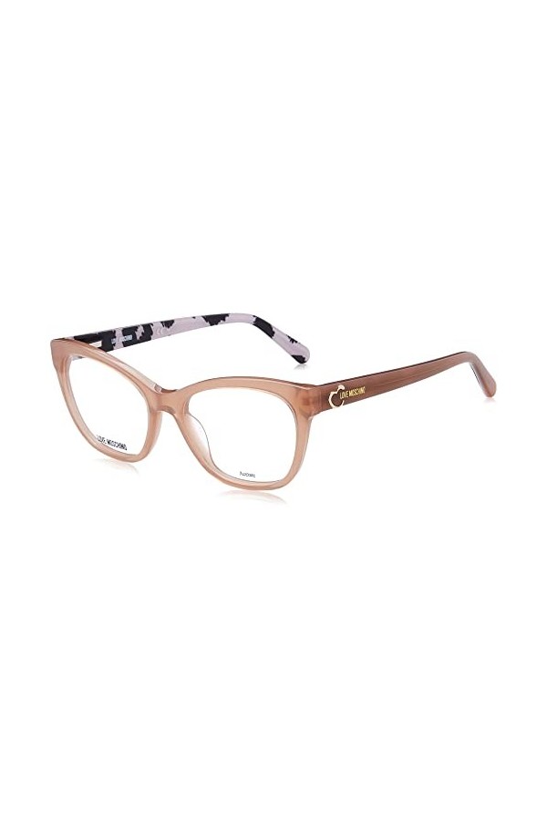Moschino Love Mol598 Sunglasses, Beige Motif Nude, 53 Unisex