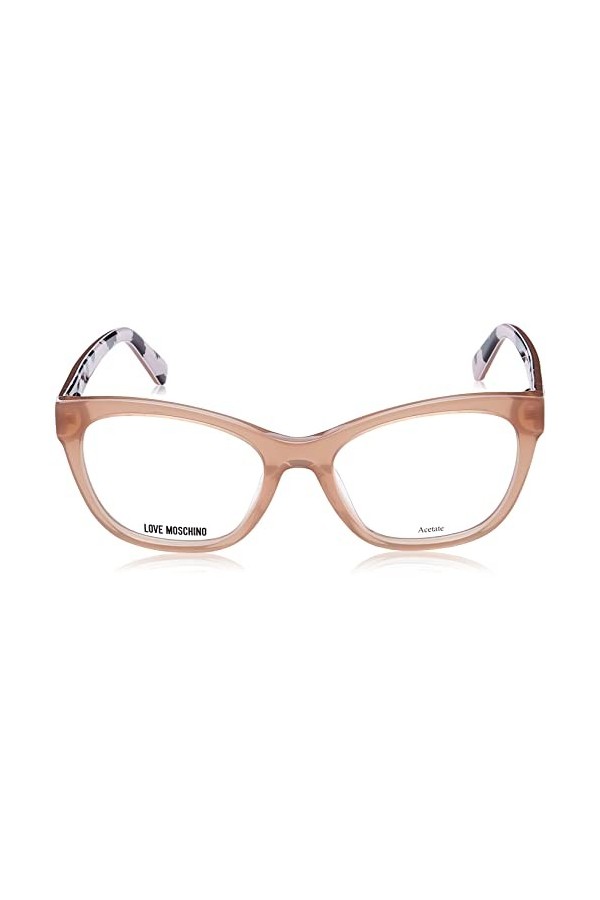Moschino Love Mol598 Sunglasses, Beige Motif Nude, 53 Unisex