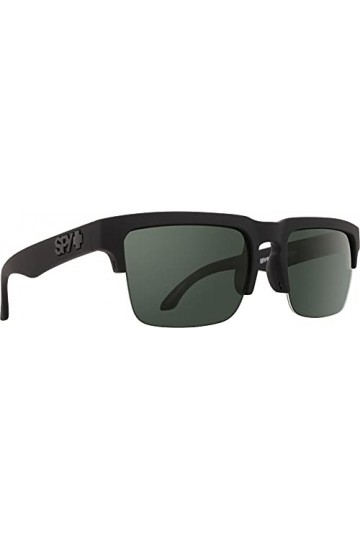 Spy Mixte Helm 50/50 Lunettes de Soleil, Soft Matte Black, Talla Única