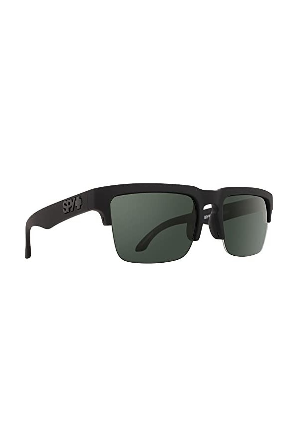Spy Mixte Helm 50/50 Lunettes de Soleil, Soft Matte Black, Talla Única