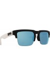 Spy Mixte Helm 50/50 Lunettes de Soleil, Soft Matte Black, Talla Única